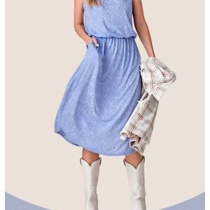 Elegant Blue Women's Dress